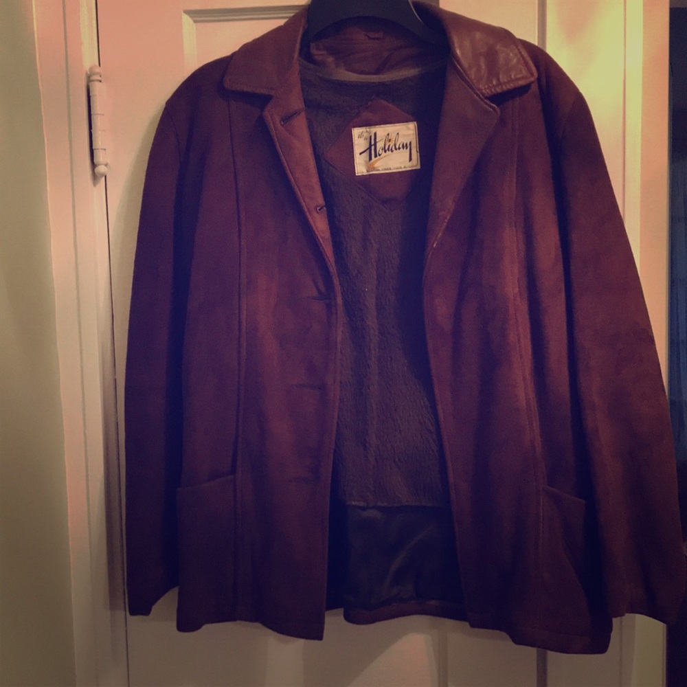 Vintage Suede Jacket (with zip-off vest interior)